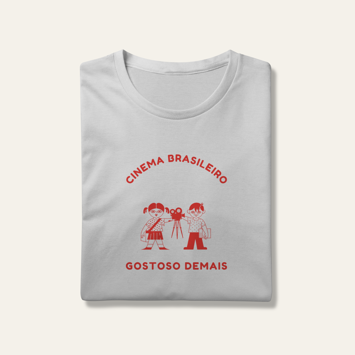 Nome do produto: Camiseta Cinema Brasileiro Gostoso Demais: Arte e Cinema - VOZ ATIVA | Algodão 100% (Prime-Premium)