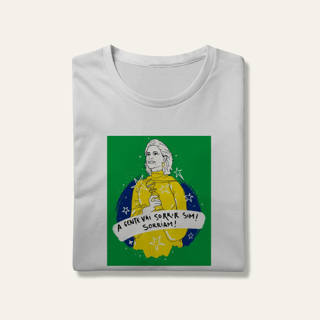 Camiseta A Gente Vai Sorrir Sim: Arte e Cinema - VOZ ATIVA | Algodão 100% (Prime-Premium)