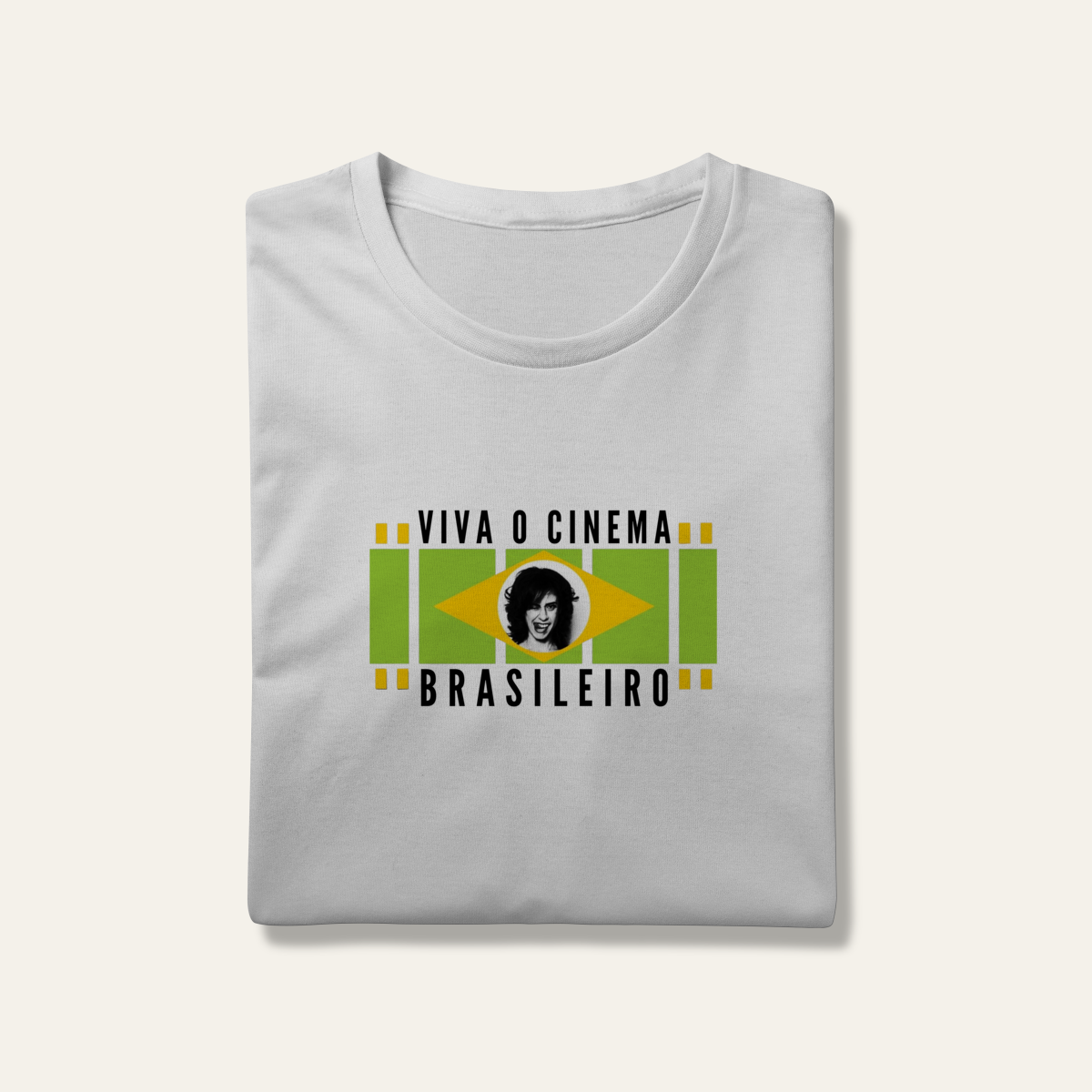 Nome do produto: Camiseta Viva o Cinema Brasileiro: Arte e Cinema - VOZ ATIVA | Algodão 100% (Prime-Premium)