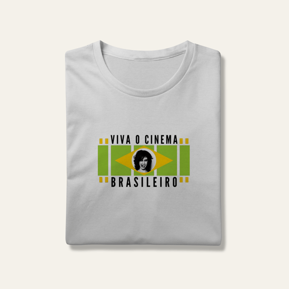 Camiseta Viva o Cinema Brasileiro: Arte e Cinema - VOZ ATIVA | Algodão 100% (Prime-Premium)