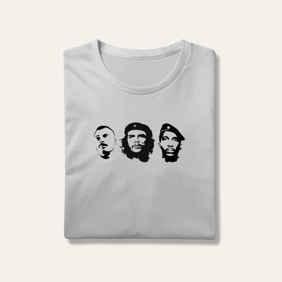 Camiseta Trindade Revolucionária: Heróis do Povo - VOZ ATIVA | Algodão 100% (Prime-Premium)