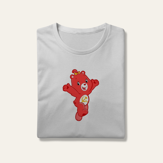 Camiseta Ursinho Comunista: Sátira Ativa - VOZ ATIVA | Algodão 100% (Prime-Premium)