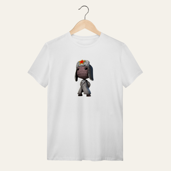 Camiseta Sackboy Revolucionário: Sátira Ativa - VOZ ATIVA | Algodão 100% (Quality)