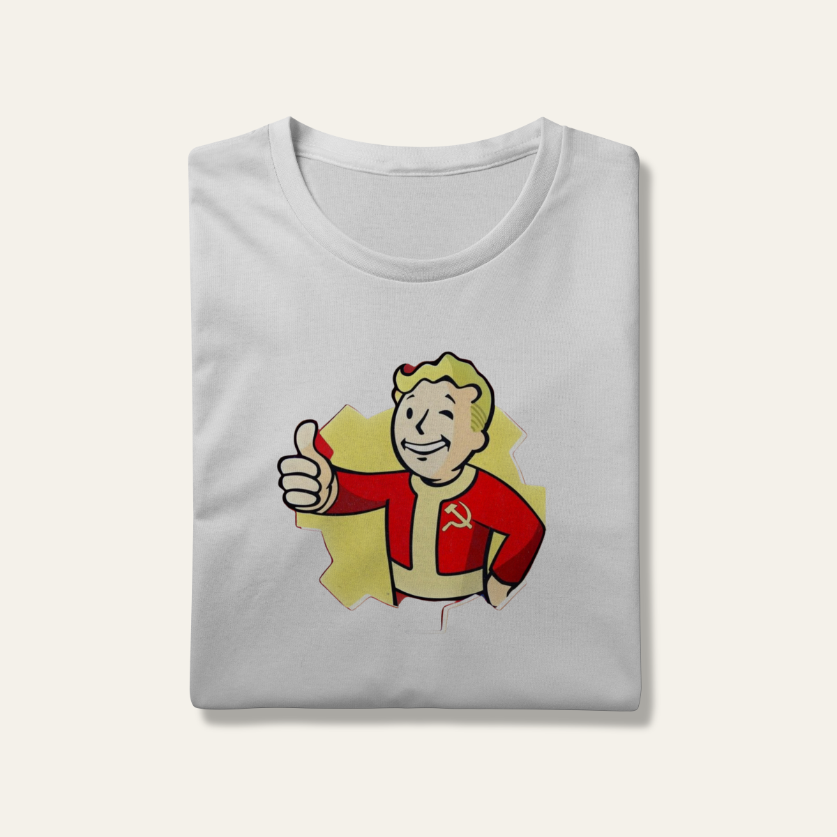 Nome do produto: Camiseta Vault Boy Revolucionário: Sátira Ativa - VOZ ATIVA | Algodão 100% (Prime-Premium)