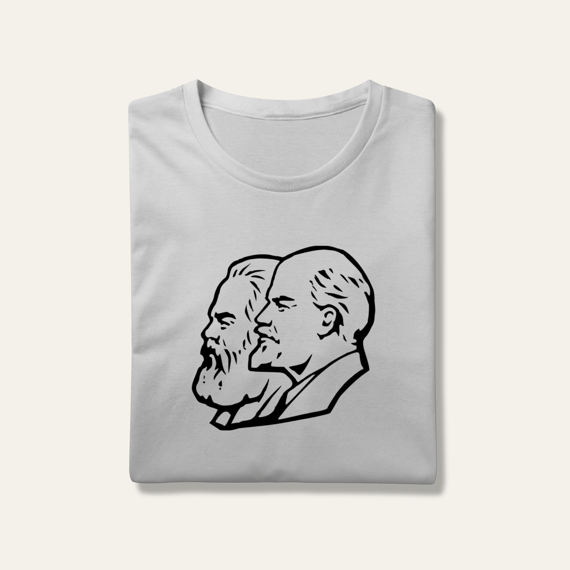 Camiseta Marx, Engels e Lenin: Socialismo no Mundo - VOZ ATIVA | Algodão 100% (Prime-Premium)