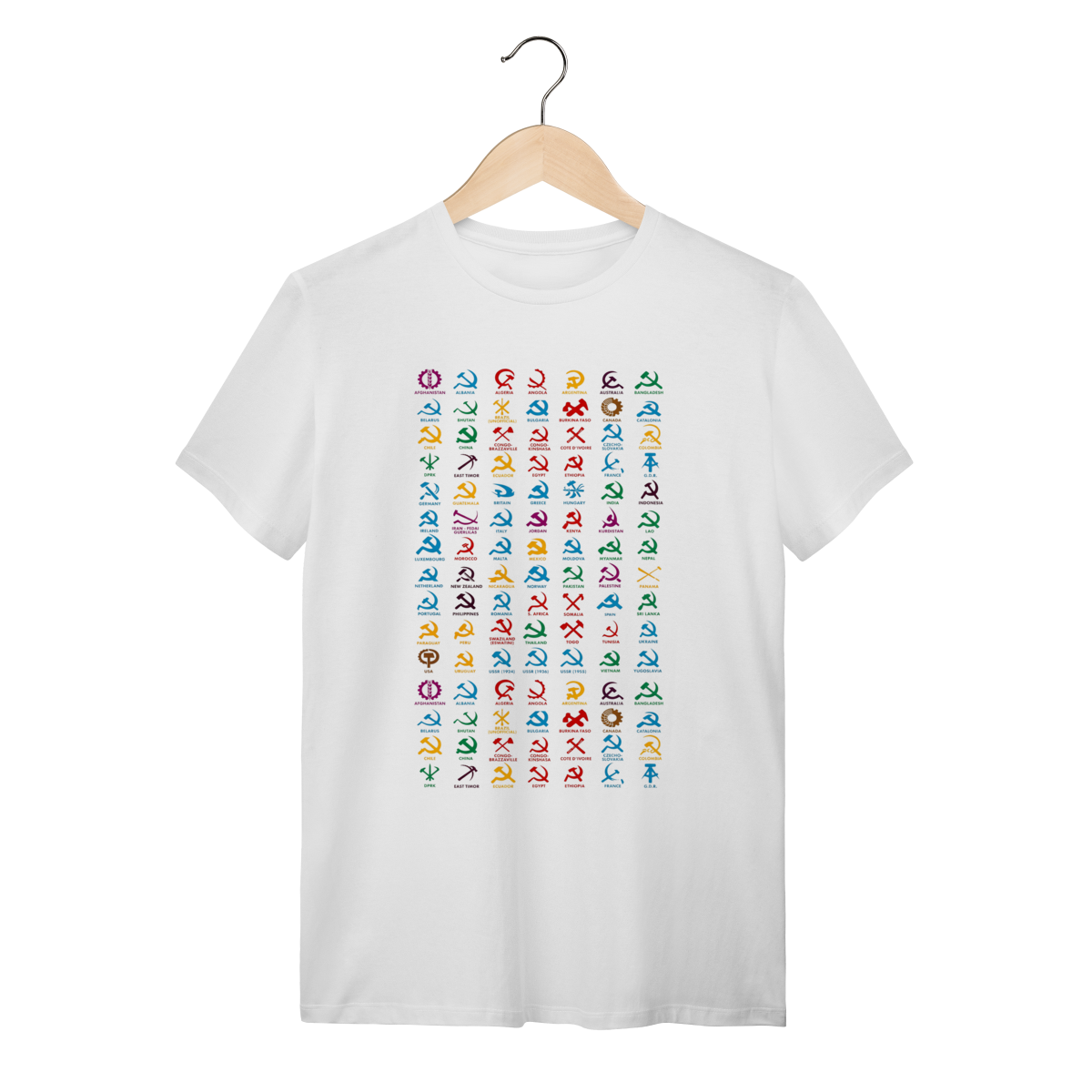 Camiseta Símbolos do Comunismo: Socialismo no Mundo - VOZ ATIVA | Algodão 100% (Quality)  Descrição do Produto: