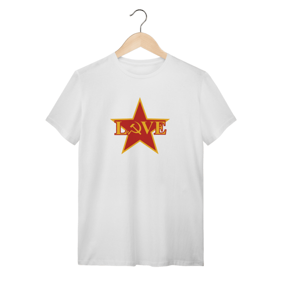 Camiseta Love Soviético: Socialismo no Mundo - VOZ ATIVA | Algodão 100% (Quality)