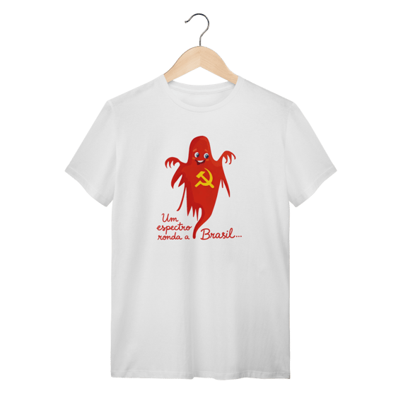 Camiseta Um Espectro Ronda: Sátira Ativa - VOZ ATIVA | Algodão 100% (Prime-Premium)