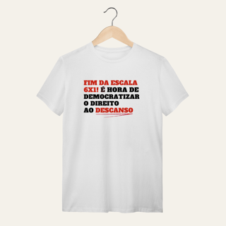Nome do produto Camiseta Direito ao Descanso: Frases e Ideias - VOZ ATIVA | Algodão 100% (Quality)