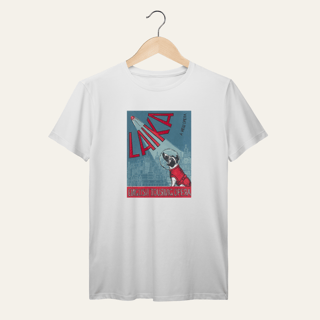 Nome do produto Camiseta Laika: The Spacedog - Socialismo no Mundo | Algodão 100% (Prime-Premium)