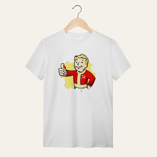 Nome do produto Camiseta Vault Boy Revolucionário: Sátira Ativa - VOZ ATIVA | Algodão 100% (Quality)
