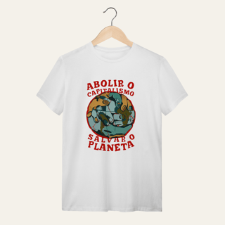 Camiseta Abolir o Capitalismo: Terra e Natureza - VOZ ATIVA | Algodão 100% (Quality)