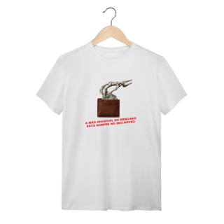 Nome do produto Camiseta Mão Invisível do Mercado: Sátira Ativa - VOZ ATIVA | Algodão 100% (Quality)