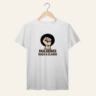 Nome do produto Camiseta Angela Davis: Raça e Classe - Voz Ativa | Algodão 100% (Prime-Premium)