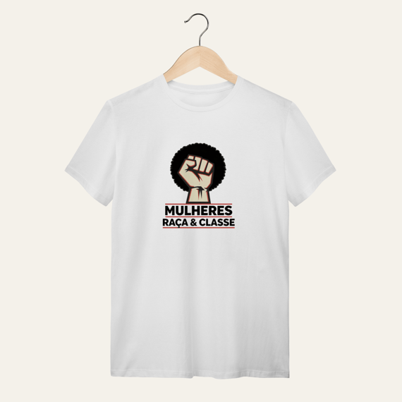 Camiseta Angela Davis: Raça e Classe - Voz Ativa | Algodão 100% (Quality)