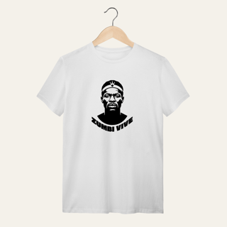 Nome do produto Camiseta Zumbi dos Palmares Vive - Voz Ativa | Algodão 100% (Quality)