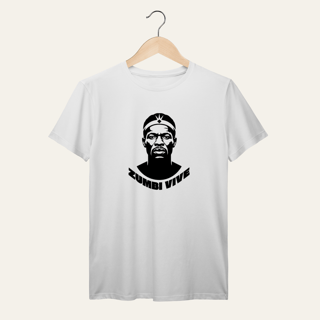 Nome do produto Camiseta Zumbi dos Palmares Vive - Voz Ativa | Algodão 100% (Prime-Premium)