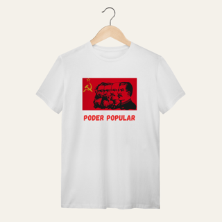 Nome do produto Camiseta Poder Popular: Teoria e Prática - Voz Ativa | Algodão 100% (Quality)