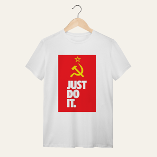 Nome do produto Camiseta Socialismo Just Do It: Ação Popular - VOZ ATIVA | Algodão 100% (Quality)