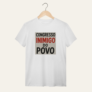 Nome do produto Camiseta Congresso Inimigo do Povo: Resistência e Luta - VOZ ATIVA | Algodão 100% (Quality)