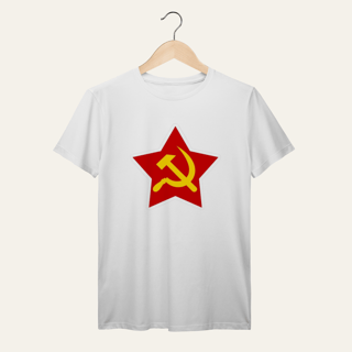 Nome do produto Camiseta Estrela Soberana: Unidade e Trabalho - VOZ ATIVA | Algodão 100% (Prime-Premium)