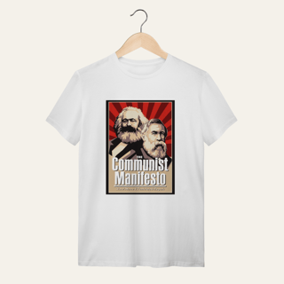 Nome do produto Camiseta Manifesto Comunista: Teoria e Luta - VOZ ATIVA | Algodão 100% (Quality)