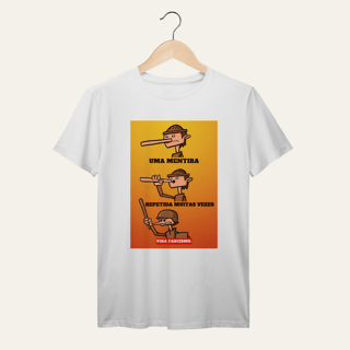 Nome do produto Camiseta Mentira e Fascismo - VOZ ATIVA | Algodão 100% (Prime-Premium)