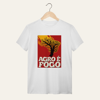 Nome do produto Camiseta Agro é Fogo: Terra e Natureza - VOZ ATIVA | Algodão 100% (Quality)