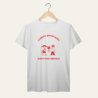 Nome do produto Camiseta Cinema Brasileiro Gostoso Demais: Arte e Cinema - VOZ ATIVA | Algodão 100% (Prime-Premium)