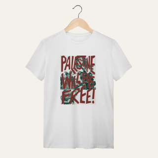 Nome do produto Camiseta Palestine Will Be Free: Luta e Resistência - VOZ ATIVA | Algodão 100% (Quality)