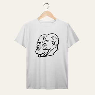 Nome do produto Camiseta Marx, Engels e Lenin: Socialismo no Mundo - VOZ ATIVA | Algodão 100% (Prime-Premium)