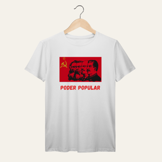 Nome do produto Camiseta Poder Popular: Teoria e Prática - Voz Ativa | Algodão 100% (Prime-Premium)