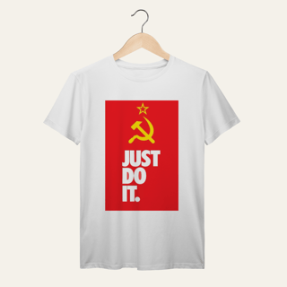 Nome do produto Camiseta Socialismo Just Do It: Ação Popular - VOZ ATIVA | Algodão 100% (Prime-Premium)