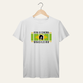 Nome do produto Camiseta Viva o Cinema Brasileiro: Arte e Cinema - VOZ ATIVA | Algodão 100% (Prime-Premium)