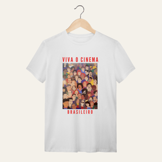 Nome do produto Camiseta Viva o Cinema Brasileiro: Galeria de Ícones - VOZ ATIVA | Algodão 100% (Quality)