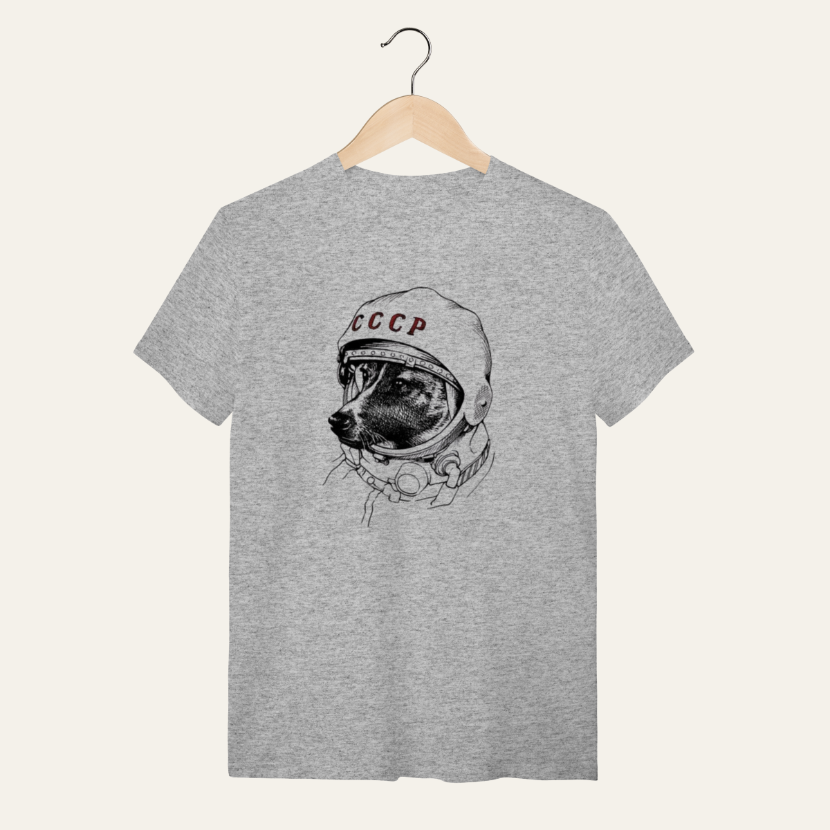 Camiseta Laika Cosmonauta: Socialismo no Mundo - VOZ ATIVA | Algodão 100% (Quality)
