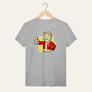 Nome do produto Camiseta Vault Boy Revolucionário: Sátira Ativa - VOZ ATIVA | Algodão 100% (Quality)