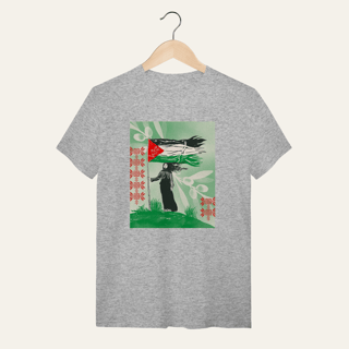 Nome do produto Camiseta Resistência Palestina: Luta e Resistência - VOZ ATIVA | Algodão 100% (Quality)