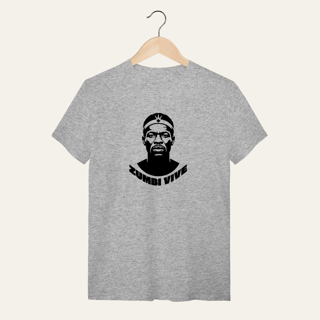 Nome do produto Camiseta Zumbi dos Palmares Vive - Voz Ativa | Algodão 100% (Quality)
