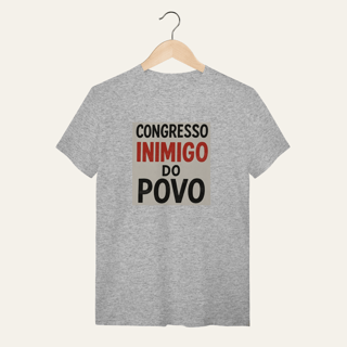 Nome do produto Camiseta Congresso Inimigo do Povo: Resistência e Luta - VOZ ATIVA | Algodão 100% (Quality)