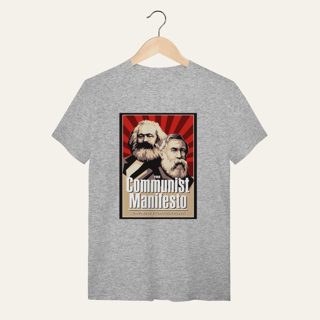 Nome do produto Camiseta Manifesto Comunista: Teoria e Luta - VOZ ATIVA | Algodão 100% (Quality)