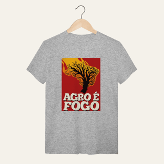 Nome do produto Camiseta Agro é Fogo: Terra e Natureza - VOZ ATIVA | Algodão 100% (Quality)