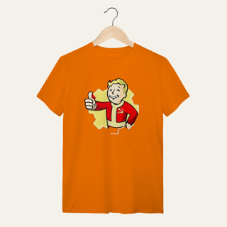 Nome do produto Camiseta Vault Boy Revolucionário: Sátira Ativa - VOZ ATIVA | Algodão 100% (Quality)