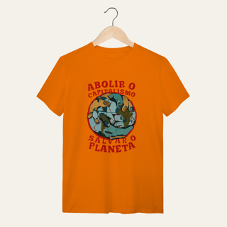 Nome do produto Camiseta Abolir o Capitalismo: Terra e Natureza - VOZ ATIVA | Algodão 100% (Quality)