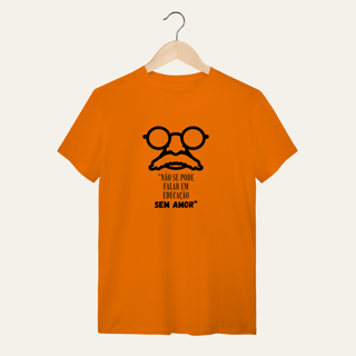 Nome do produto Camiseta Paulo Freire: O Saber que Liberta - Voz Ativa | Algodão 100% (Quality)