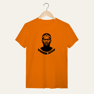 Nome do produto Camiseta Zumbi dos Palmares Vive - Voz Ativa | Algodão 100% (Quality)