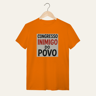 Nome do produto Camiseta Congresso Inimigo do Povo: Resistência e Luta - VOZ ATIVA | Algodão 100% (Quality)