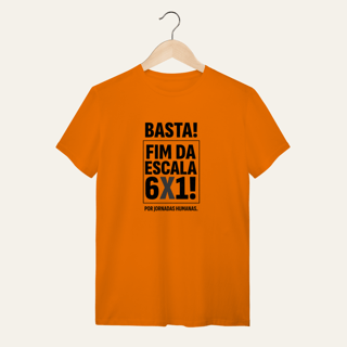 Nome do produto Camiseta Fim da Escala 6x1: Jornadas Humanas - VOZ ATIVA | Algodão 100% (Quality)