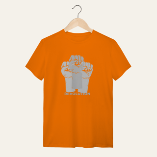 Nome do produto Camiseta Revolution: União e Resistência - VOZ ATIVA | Algodão 100% (Quality)