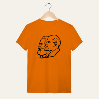 Nome do produto Camiseta Marx, Engels e Lenin: Teoria e Fundamentos - VOZ ATIVA | Algodão 100% (Quality)